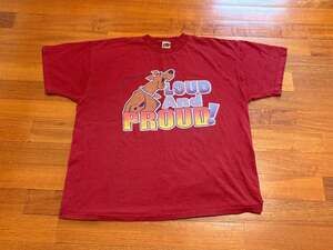 Vintage 90s Scooby Doo Loud and Proud Graphic T-Shirt XXL Maroon